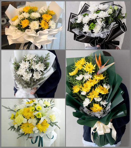 安徽安庆市桐城市范岗镇石井铺村白事花束代送